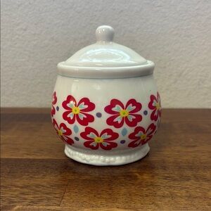 Floral Ceramic Sugar Bowl